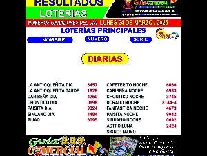 RESULTADOS DE LAS LOTERIAS  /  CONSULTAR YA