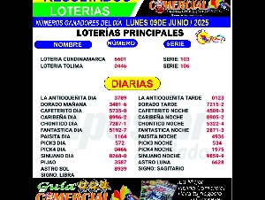 RESULATADOD DE LAS LOTERIAS 