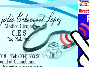 Dr. JULIO ECHEVERRY LÓPEZ - PUERTO BERRIO