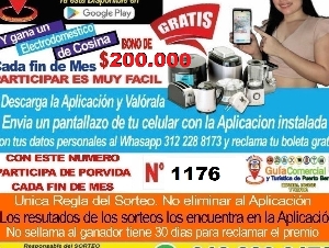 SORTEO APLICACIÓN  PREMIO GRATIS $200.000