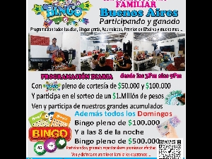 BINGO RECREACIONES FAMILIAR BUENOS AIRES 