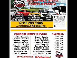 MATEO CARS - TRANSPORTE PUERTA PUERTA